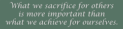 Virtual sticker from FroodyStuff.com: What we sacrifice for others
