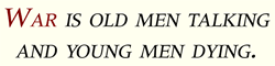 Virtual sticker from FroodyStuff.com: War is Old Men Talking